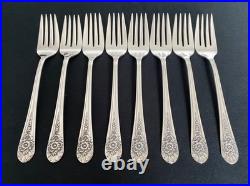 1953 Jubilee Wm Rogers International 54 Piece Dinner Flatware Silverware Set