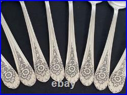 1953 Jubilee Wm Rogers International 54 Piece Dinner Flatware Silverware Set