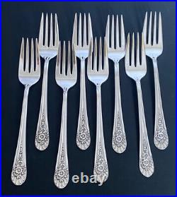 1953 Jubilee Wm Rogers International 54 Piece Grille Flatware Silverware Set Nos 1953 Jubilee Wm Rogers International 54 Piece Grille Flatware Silverware Set Nos