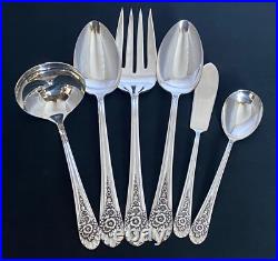 1953 Jubilee Wm Rogers International 54 Piece Grille Flatware Silverware Set Nos 1953 Jubilee Wm Rogers International 54 Piece Grille Flatware Silverware Set Nos