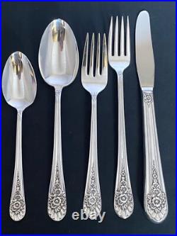1953 Jubilee Wm Rogers International 54 Piece Grille Flatware Silverware Set Nos 1953 Jubilee Wm Rogers International 54 Piece Grille Flatware Silverware Set Nos