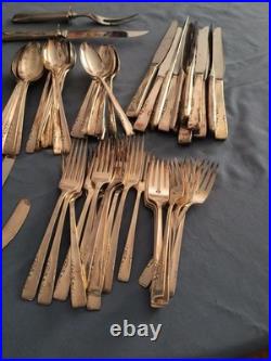 1954 Rogers Oneida 1881 s/p 91pc flatware Proposal 4 place setting for 12 plus