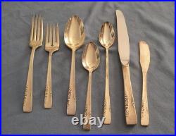1954 Rogers Oneida 1881 s/p 91pc flatware Proposal 4 place setting for 12 plus