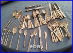 1954 Rogers Oneida 1881 s/p 91pc flatware Proposal setting for 12 plus