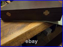 1955 Chased Rose Silver Plate Silverware Set 63 Pieces Rogers & Bro Extra Plate