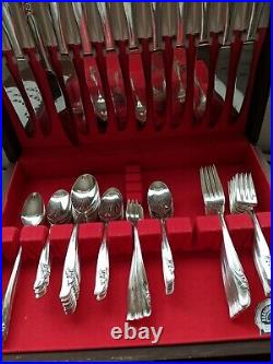 1957 Rogers Silver Plate Serving Sets Exquisite 79 Pieces & chest