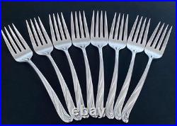 1958 Modern Scroll Wm Rogers 50 Piece Flatware Silverware Set For 8 1958 Modern Scroll Wm Rogers 50 Piece Flatware Silverware Set For 8