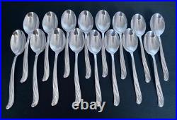 1958 Modern Scroll Wm Rogers 50 Piece Flatware Silverware Set For 8