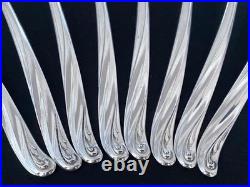 1958 Modern Scroll Wm Rogers 50 Piece Flatware Silverware Set For 8