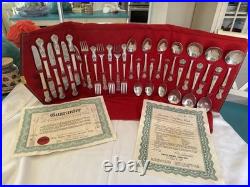 1958 Vintage Wm Rogers Mfg. Co. Silver plate Flatware Set 26 Pcs