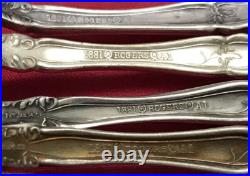 19 Pc 1908 LA VIGNE Grapes Silverplated FLATWARE MIX w SERVING Pcs 1881 Rogers 19 Pc 1908 LA VIGNE Grapes Silverplated FLATWARE MIX w SERVING Pcs 1881 Rogers