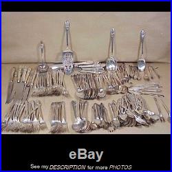 207pcs 1930-40s 1847 Rogers Bros IS First Love Silverplate Flatware Set
