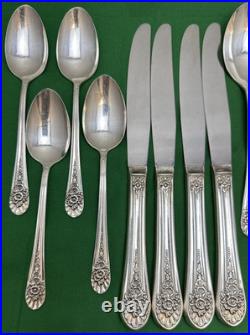 20 Pc JUBILEE Silverplated SERVICE FOR 4 Wm Rogers Mfg Nice Condition