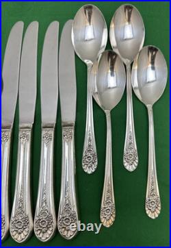 20 Pc JUBILEE Silverplated SERVICE FOR 4 Wm Rogers Mfg Nice Condition