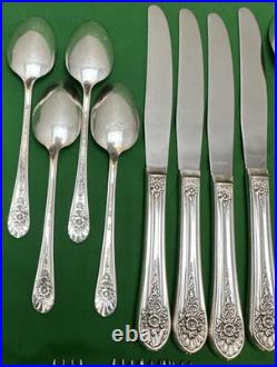20 Pc JUBILEE Silverplated SERVICE FOR 4 Wm Rogers Mfg Nice Condition