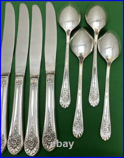 20 Pc JUBILEE Silverplated SERVICE FOR 4 Wm Rogers Mfg Nice Condition