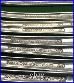 20 Pc JUBILEE Silverplated SERVICE FOR 4 Wm Rogers Mfg Nice Condition