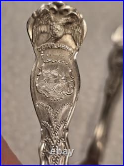 23 Vintage Silver/plate Wm. Roger Souvenir State Spoons multi states, listed