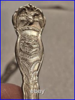 23 Vintage Silver/plate Wm. Roger Souvenir State Spoons multi states, listed