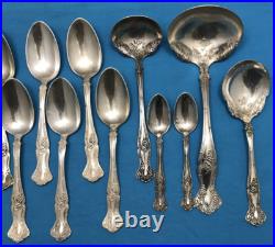 24 Pc 1904 VINTAGE Grape Silverplated SPOONS LADLES & SERVING PCS by 1847 Rogers 24 Pc 1904 VINTAGE Grape Silverplated SPOONS LADLES & SERVING PCS by 1847 Rogers