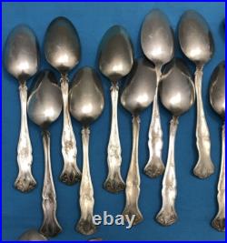 24 Pc 1904 VINTAGE Grape Silverplated SPOONS LADLES & SERVING PCS by 1847 Rogers 24 Pc 1904 VINTAGE Grape Silverplated SPOONS LADLES & SERVING PCS by 1847 Rogers