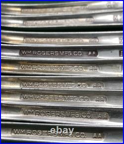 25 Pc JUBILEE Silverplate DINNER FORKS PLACE & TEASPOONS + SERVING Wm Rogers Mfg