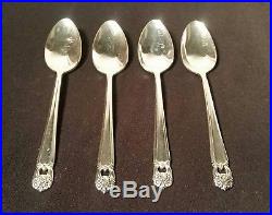 27 Pc 1847 Rogers Bros Eternally Yours Silver-plate c1941 Unique Fruit Spoons