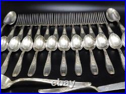 28 Of Vintage 1847 Rogers Bros Silverware Silver Plate Flatware Fork Spoon Knife