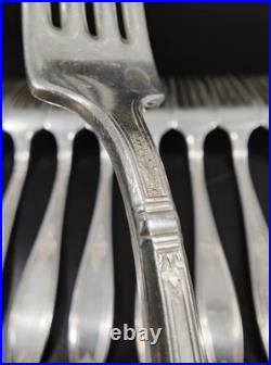 28 Of Vintage 1847 Rogers Bros Silverware Silver Plate Flatware Fork Spoon Knife