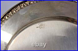 2x F. B. Rogers Silver Co. Margaret Rose Plates 120.9g