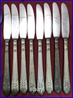 33 Pc 1933 MARQUISE Silverplated MIX SPOONS -GRILLE FORKS -KNIVES + 1847 Rogers 33 Pc 1933 MARQUISE Silverplated MIX SPOONS -GRILLE FORKS -KNIVES + 1847 Rogers