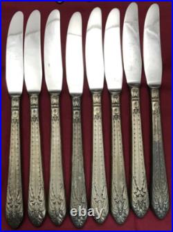33 Pc 1933 MARQUISE Silverplated MIX SPOONS -GRILLE FORKS -KNIVES + 1847 Rogers 33 Pc 1933 MARQUISE Silverplated MIX SPOONS -GRILLE FORKS -KNIVES + 1847 Rogers