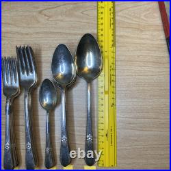 33 Pieces 1847 Rogers Bros ADORATION Silverplate Flatware Silverware IS