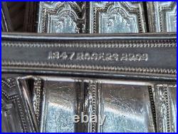 38 Pieces Ancestral 1847 Rogers International Silver Plate Antique NO MONOGRAM