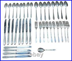 39 Pieces Silver Plate Will Rogers Bros. Gardenia Flatware