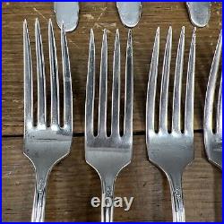 39 Pieces Silver Plate Will Rogers Bros. Gardenia Flatware