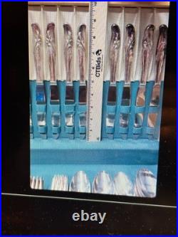 40 Pc Rogers & Bro International Silver Plate Exquisite Radiant Lady Flatware