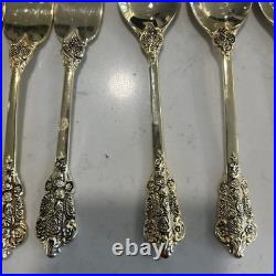 42 FB Rogers Golden Grand Antique Flatware Silverware 40 Pcs +2 Hostess withcase