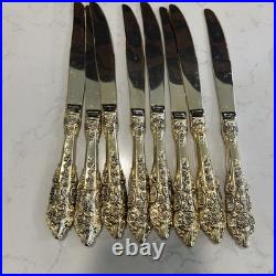 42 FB Rogers Golden Grand Antique Flatware Silverware 40 Pieces +2 Hostess