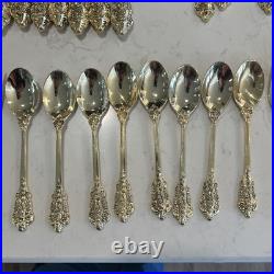 42 FB Rogers Golden Grand Antique Flatware Silverware 40 Pieces +2 Hostess