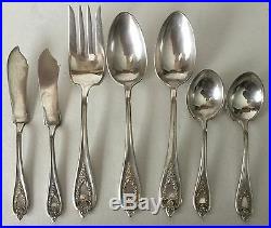 44 Pc Set OLD COLONY Silverplate 1847 Rogers Bros IS with Box Design Back 1911