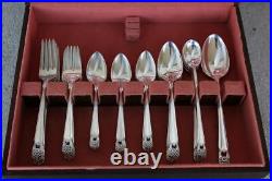 47 Pc Value $660 ETERNALLY YOURS 1941 Silver Plate Set 1847 Rogers Bros w Chest