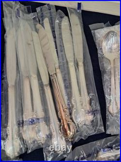 47 Pc Vtg Silver Plate Flatware Set IS Rogers Bros. Reflection 8 Place Settings