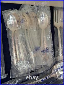47 Pc Vtg Silver Plate Flatware Set IS Rogers Bros. Reflection 8 Place Settings