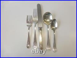 47 Piece 1847 Rogers Rockford AMERICAN BEAUTY ROSE Silverplate Flatware Set