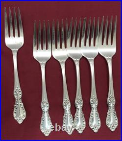 48Pc GRAND ELEGANCE Silverplated SERVICE FOR 6 + EXTRAS & SERVING Pcs Rogers