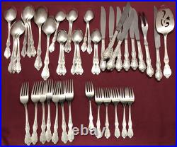 48Pc GRAND ELEGANCE Silverplated SERVICE FOR 6 + EXTRAS & SERVING Pcs Rogers