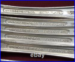 48Pc GRAND ELEGANCE Silverplated SERVICE FOR 6 + EXTRAS & SERVING Pcs Rogers