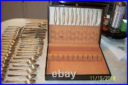 48 PCS ROGERS & BRO INSPIRATION 1933 SILVER PLATE FLATWARE and Box