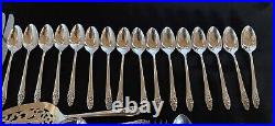 48 piece Oneida Community Silverplate Evening Star Flatware Silverware Set